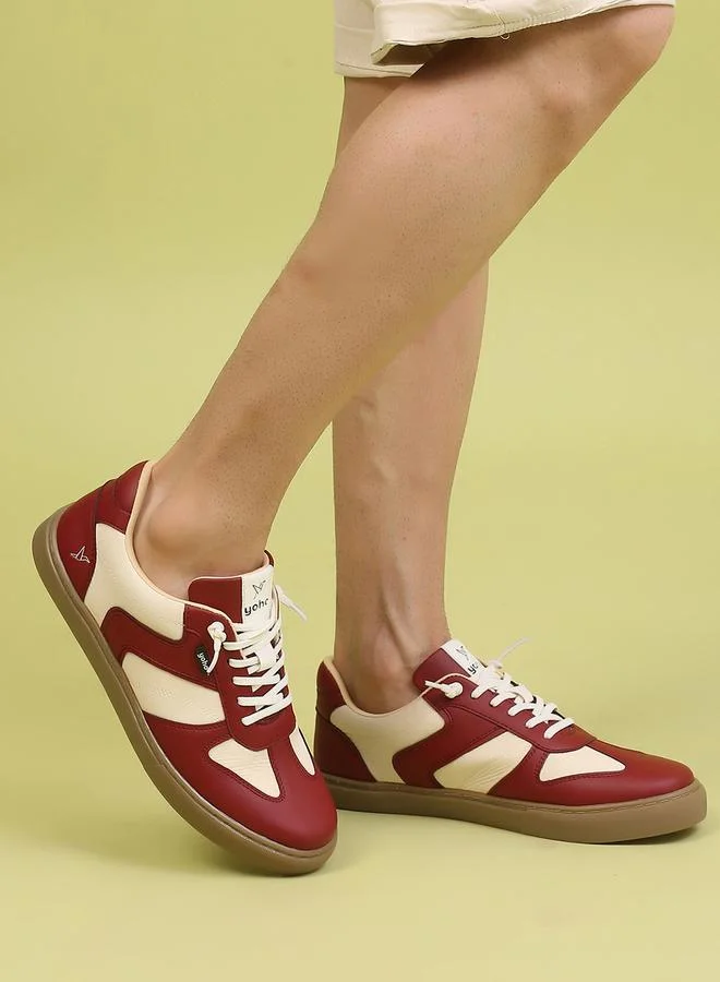 يوهو سنيكرز برباط مرن بنمط كتل الألوان